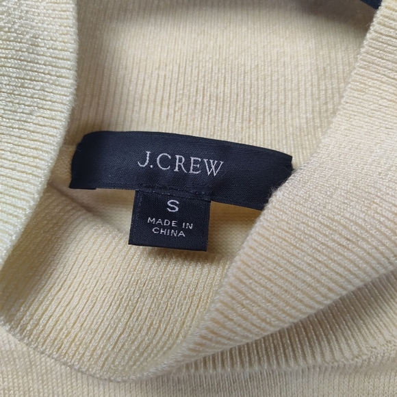 J. Crew Women's Mockneck Silk-Blend Sweater with Ribbed Trim Small BD412 - Picture 4 of 11
